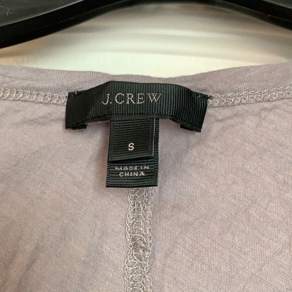 JCrew Gray Sequin Scoopneck Tee Size Small - Picture 6 of 8